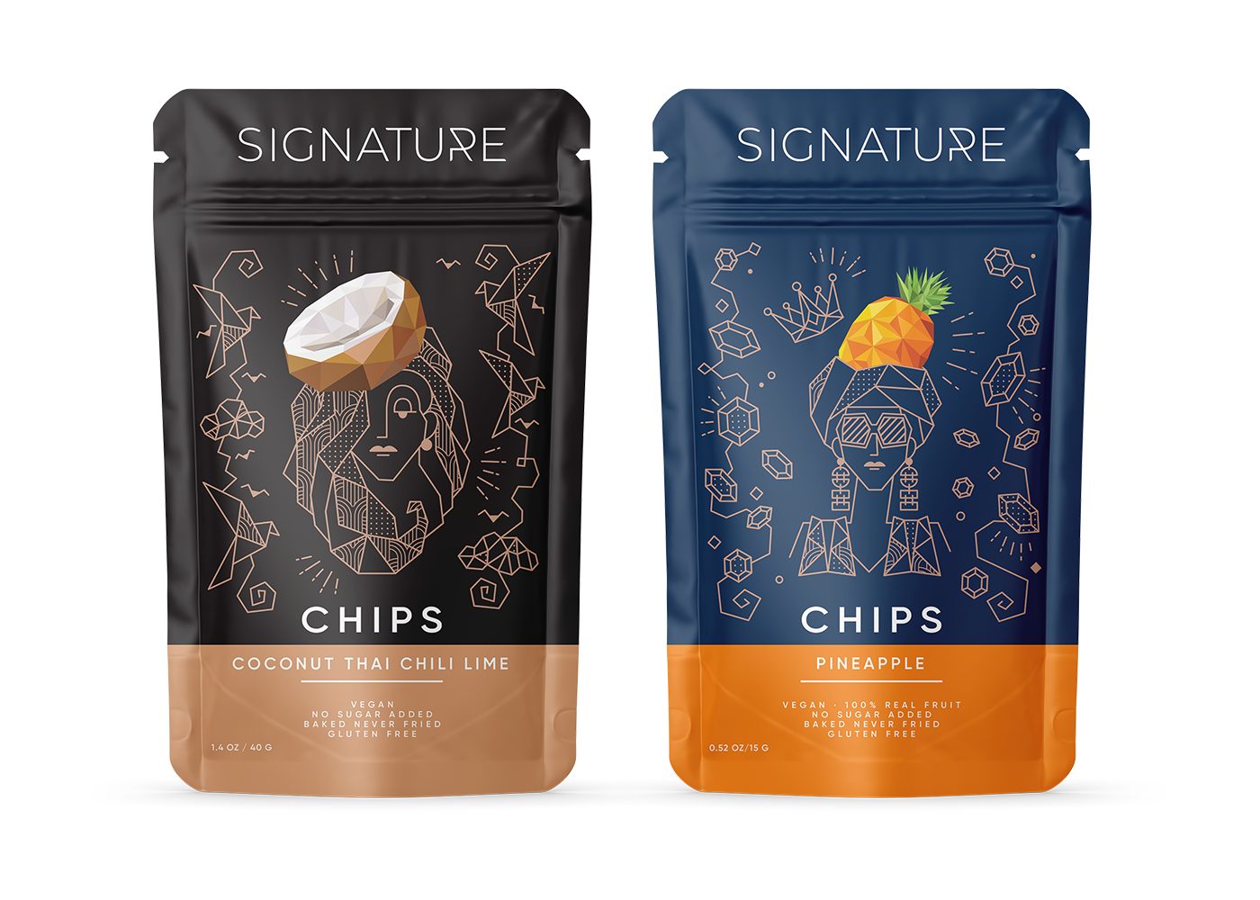 Character chips doypack fruit chips package packaging design Saudi signature Marketing Design brand identity