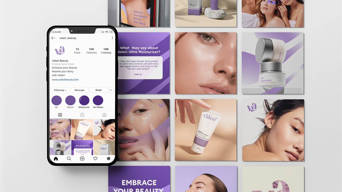 cosmetics brand identity Logo Design designer skincare beauty visual identity Social media post Socialmedia branding 
