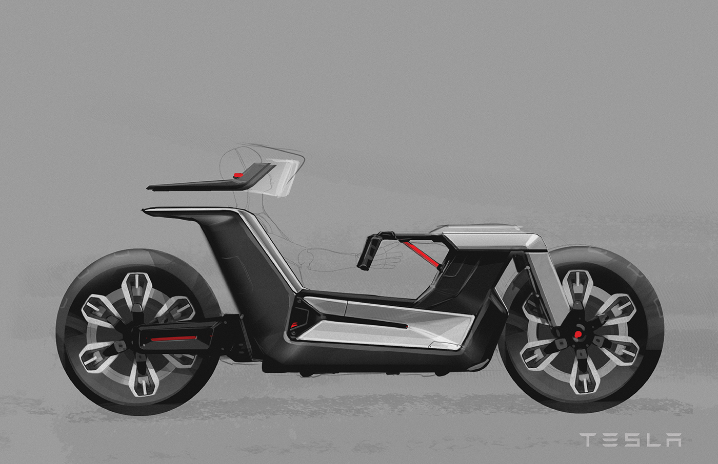 industrialdesign automotivedesign tesla transportationdesign motorcycle sketch doodle electric degree design