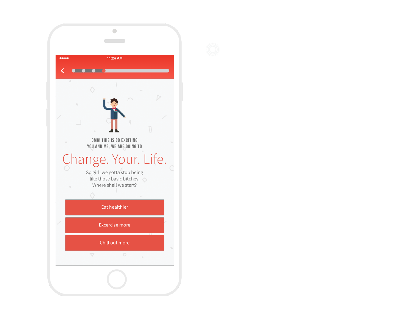app design fitness Health pattern figure geometric icons iphone ringling gif glossy social Platform college