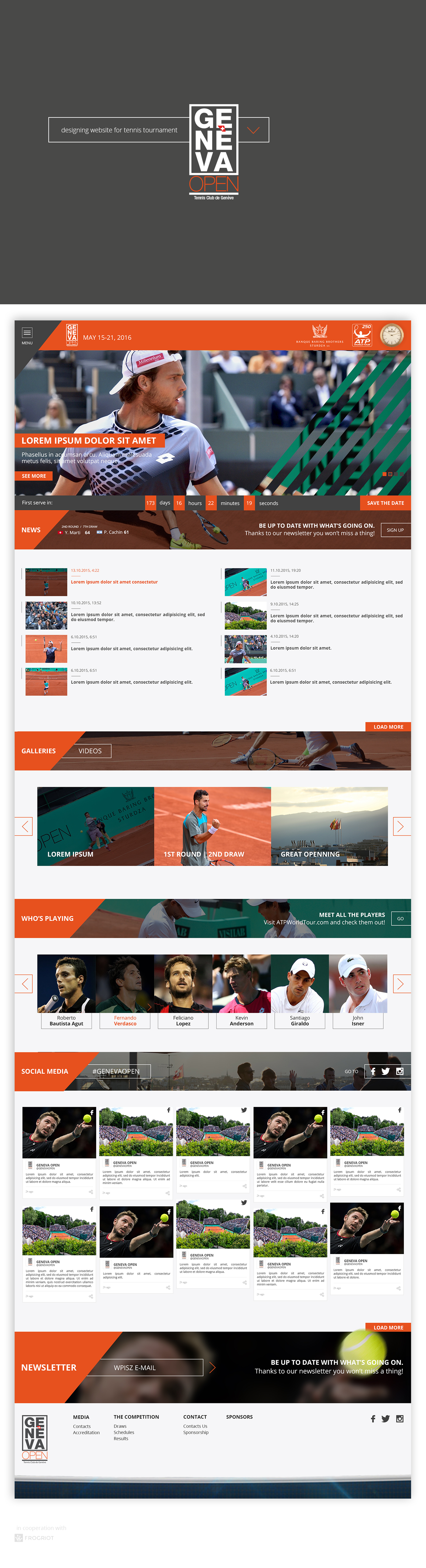 sport tennis Tournament www Web Webdesign