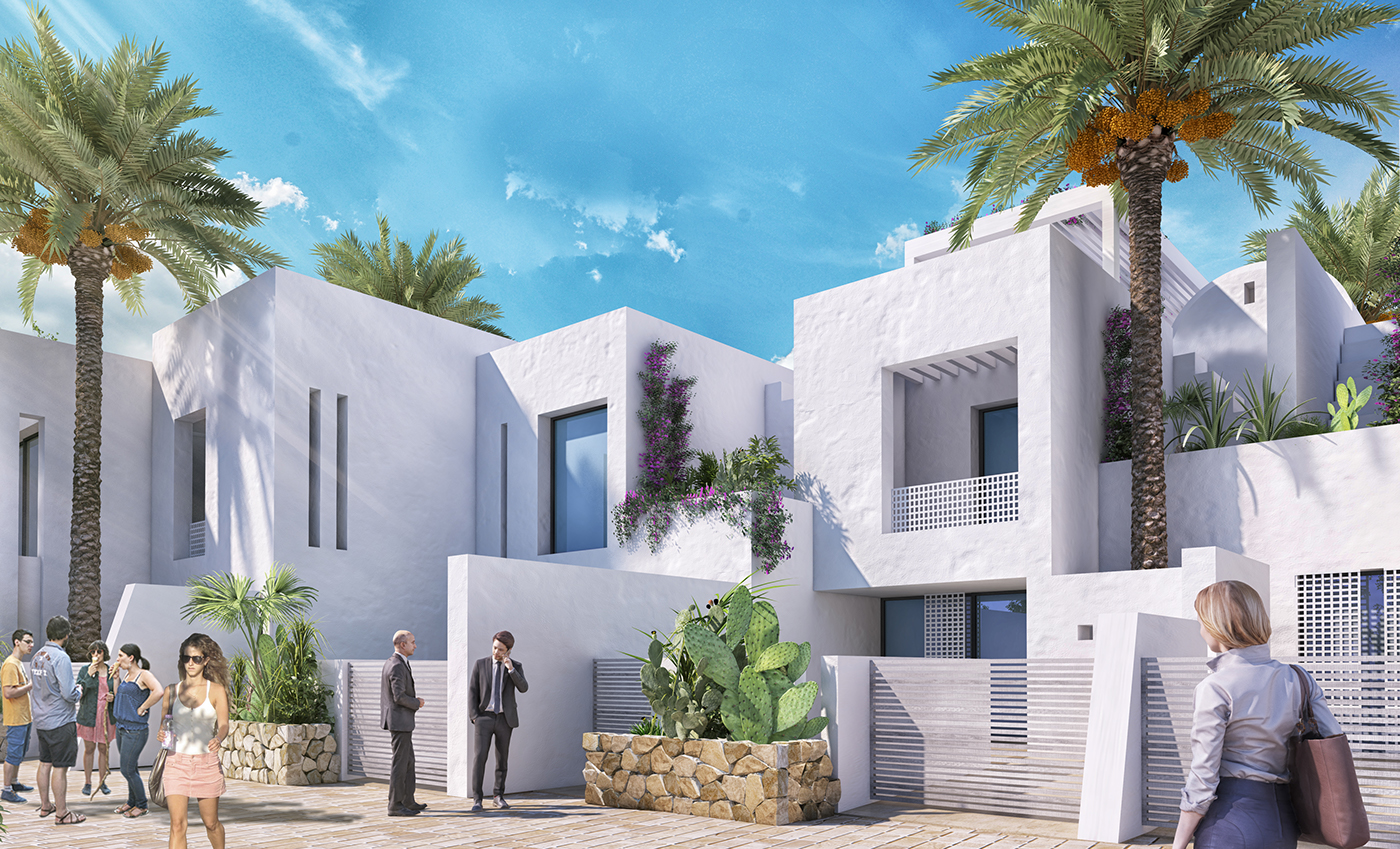 architecture Project djerba Minimalism White Island mohammed BATRAN sketch tunisia