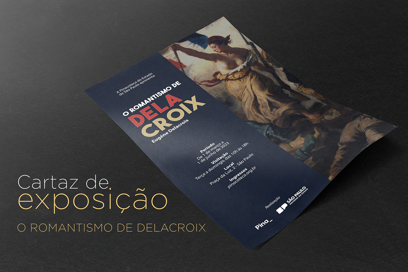 Advertising  delacroix Layout museo museum photoshop print