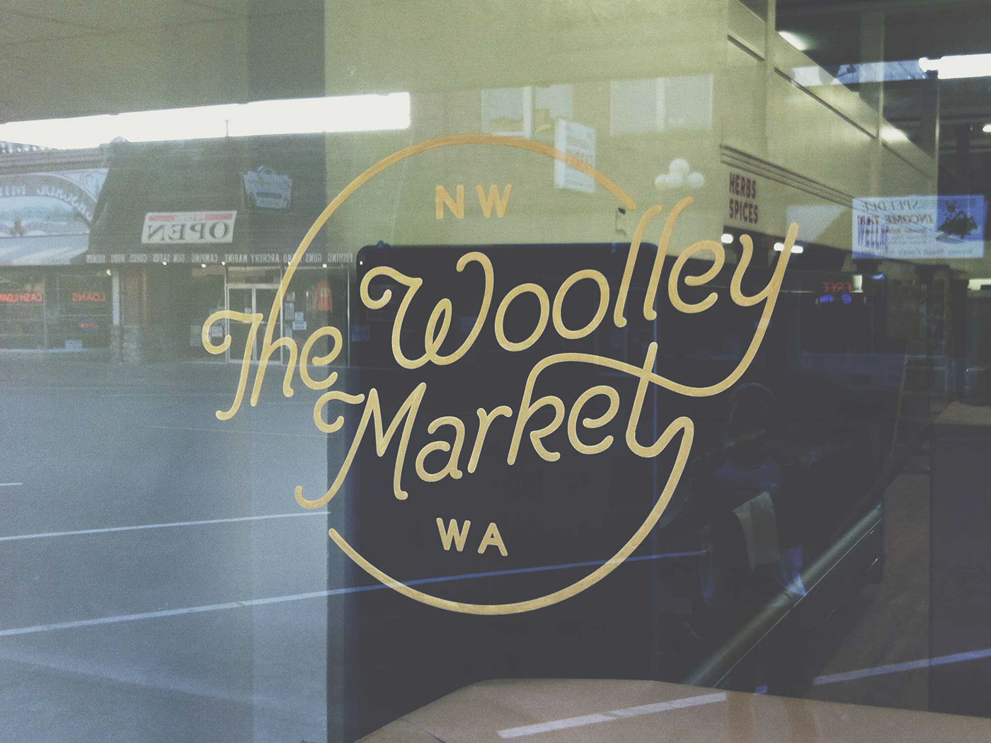The Woolley Market market Food  environmental design ux sign painting manufacturing strategy