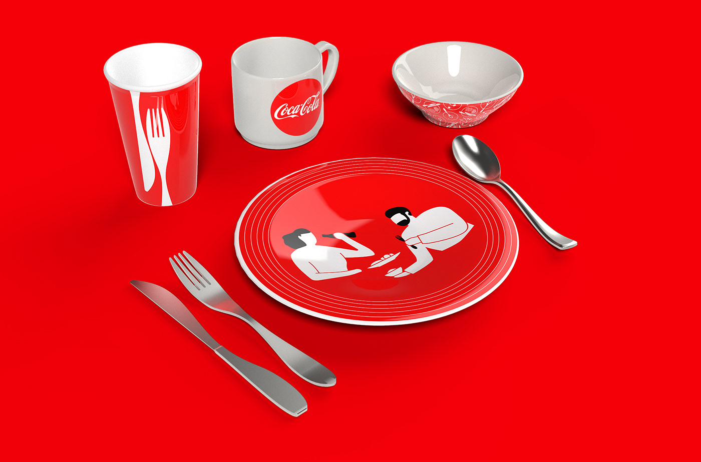 Brand activation brand guide branding  Coca-Cola identity ILLUSTRATION  merchandising pos vis