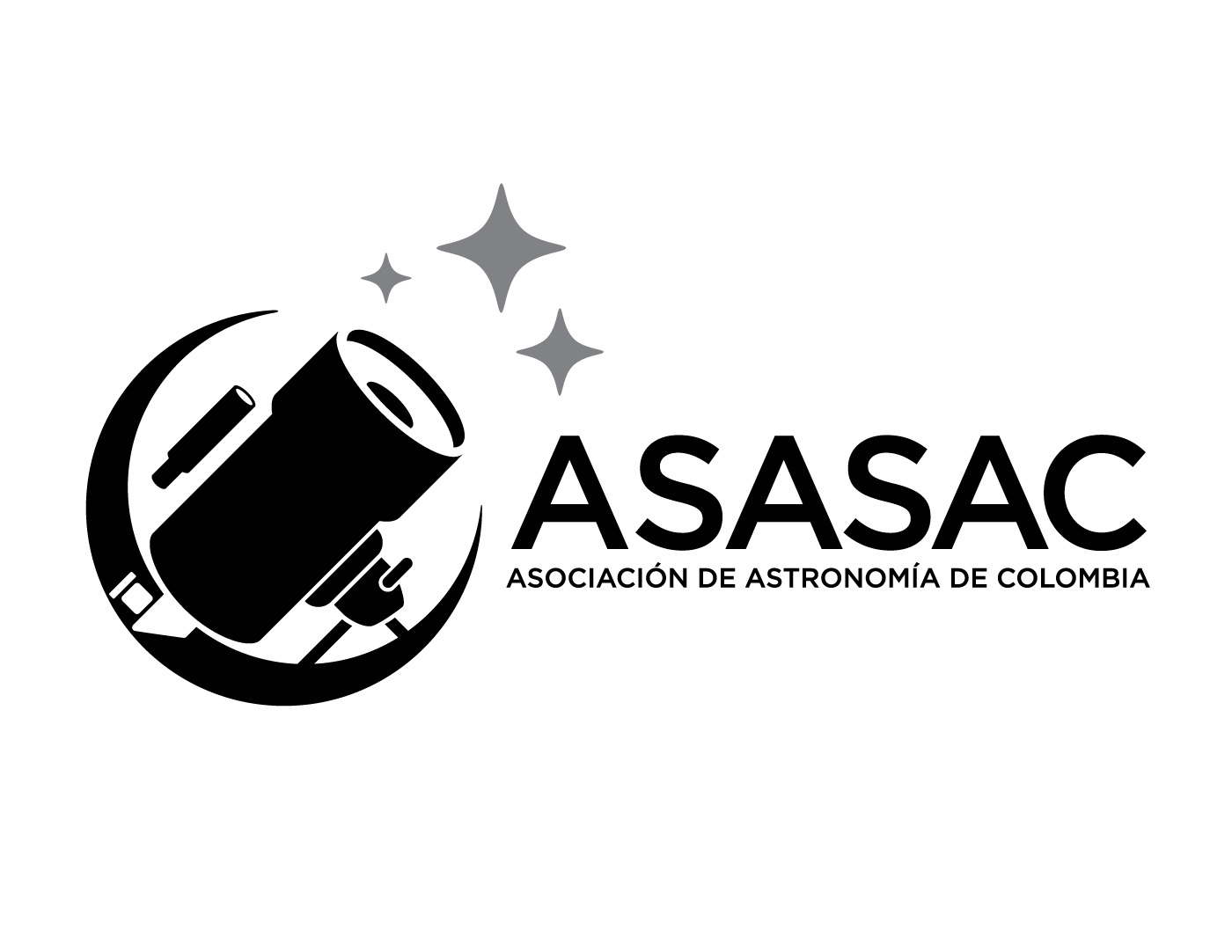 astronomy Association colombia brand logo Telescope stars