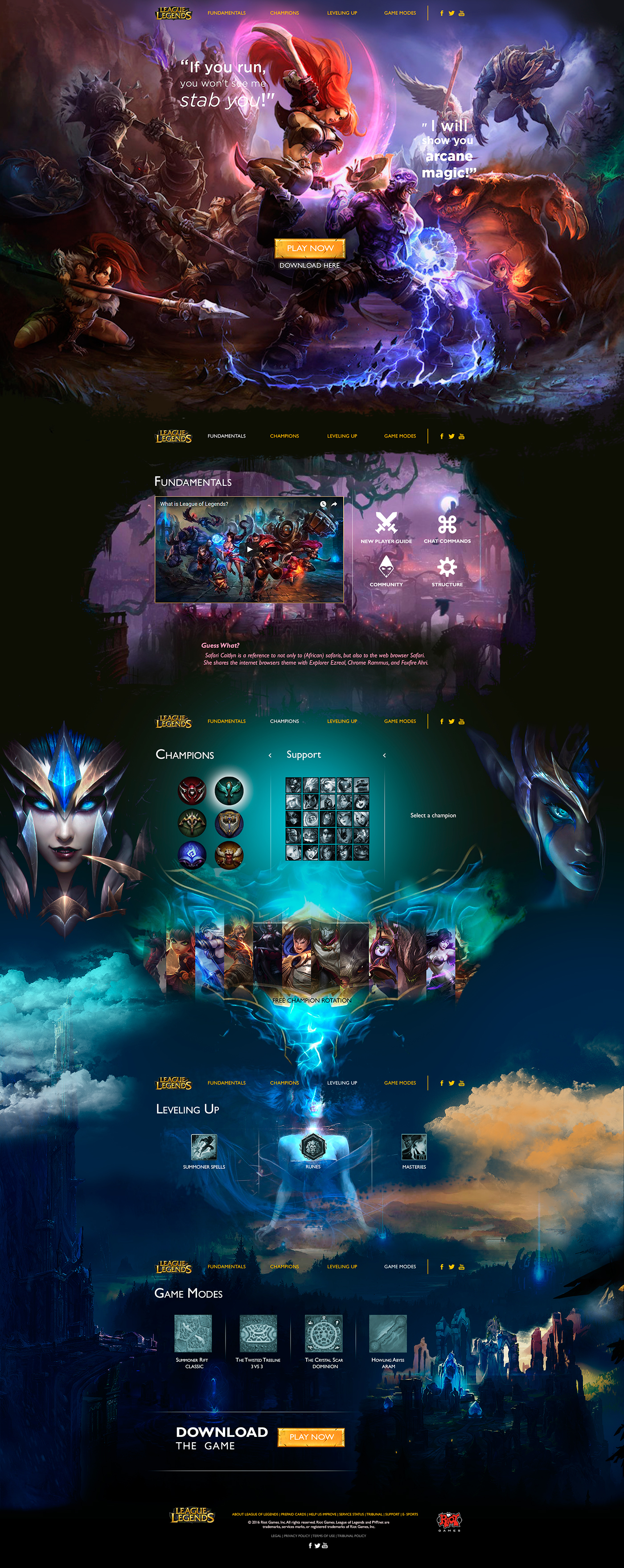 League of Legends Web Parallax :: Behance