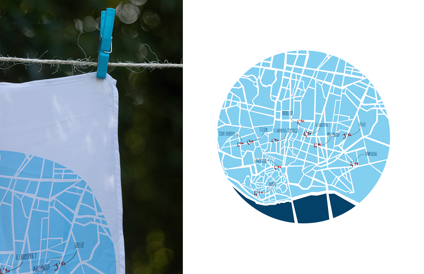 balazspusztai chiffonsatin laundry map porto Portugal posterdesign textile