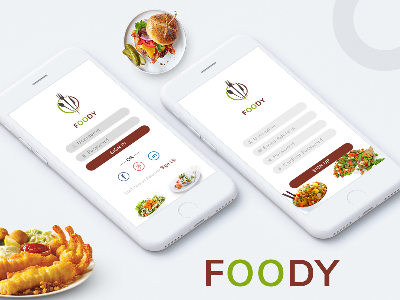 UI/UX food app iOS App Android App Food 