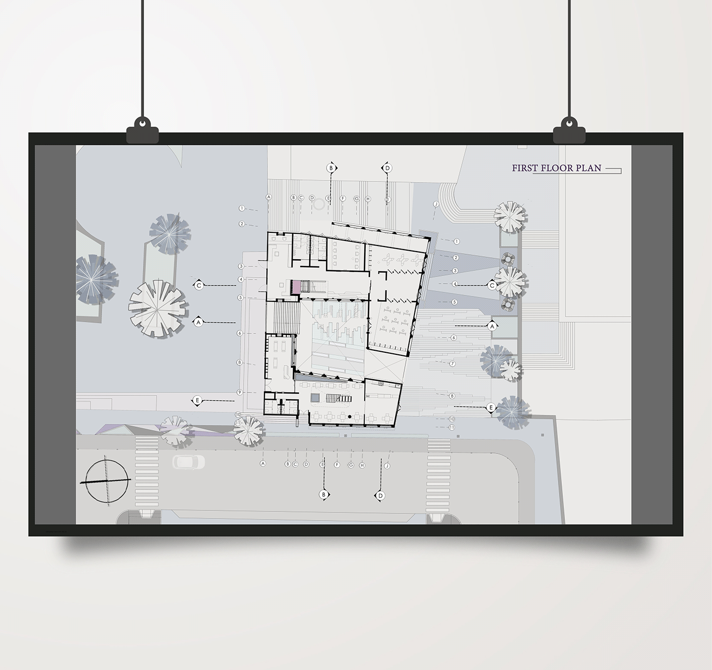 architecture 3D floor plan design sections Elevations InDesign Mollendo ILLUSTRATION  artwork