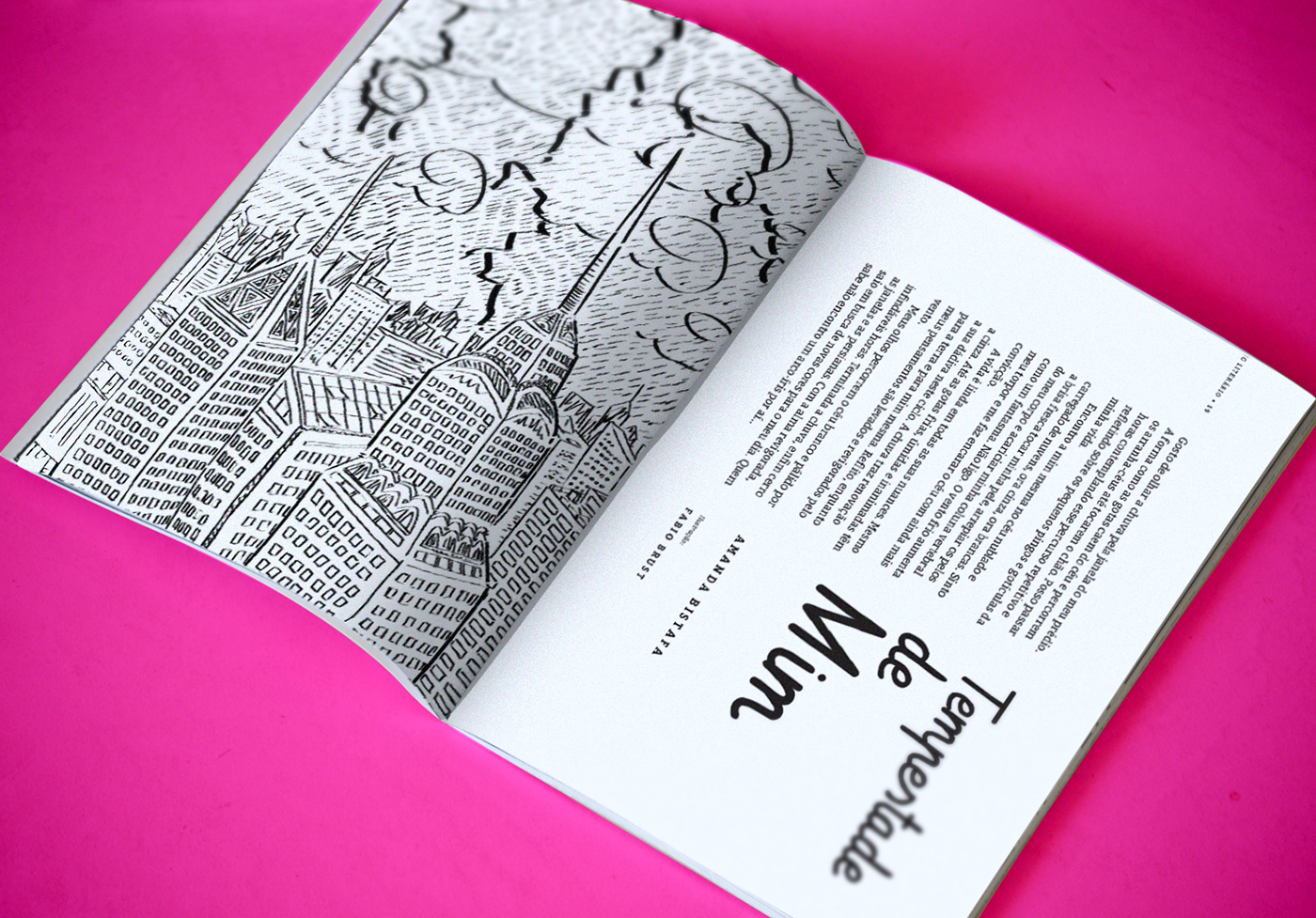 revista Capa design editorial Miolo cover magazine Independent autoria Ilustração