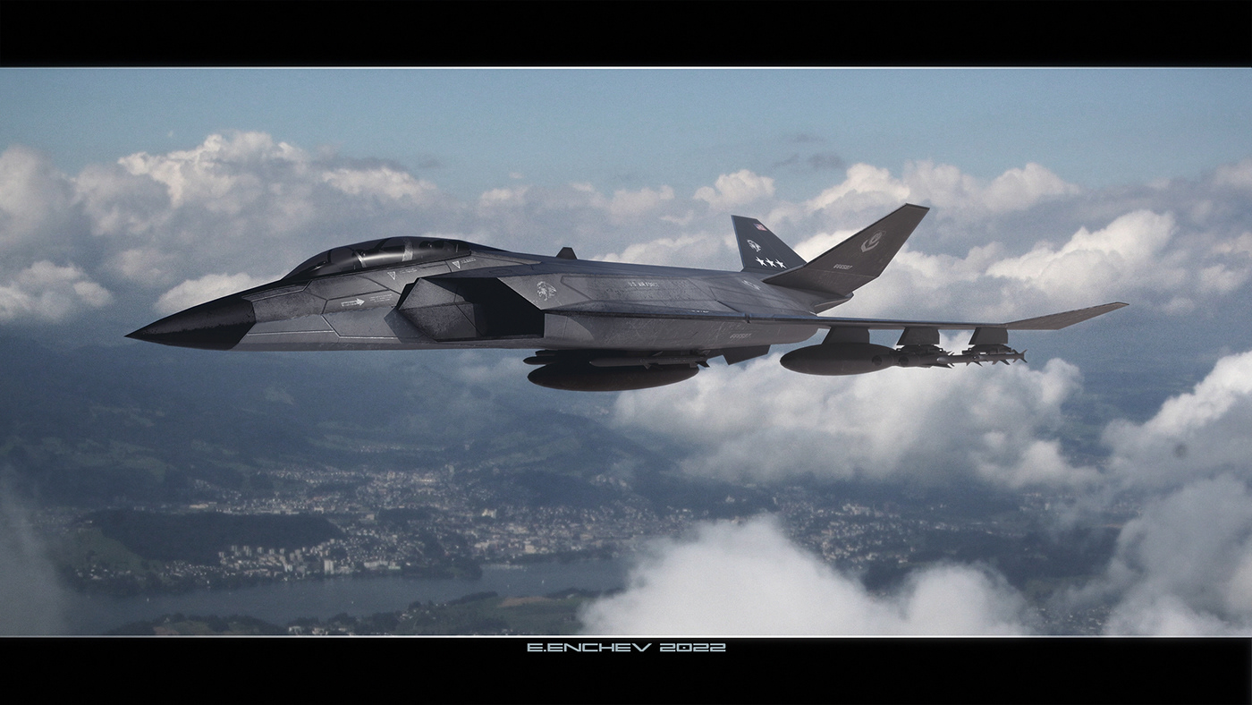 Aircraft airforce airplane concept design Fighter Jet Military NEXTGEN stealth
