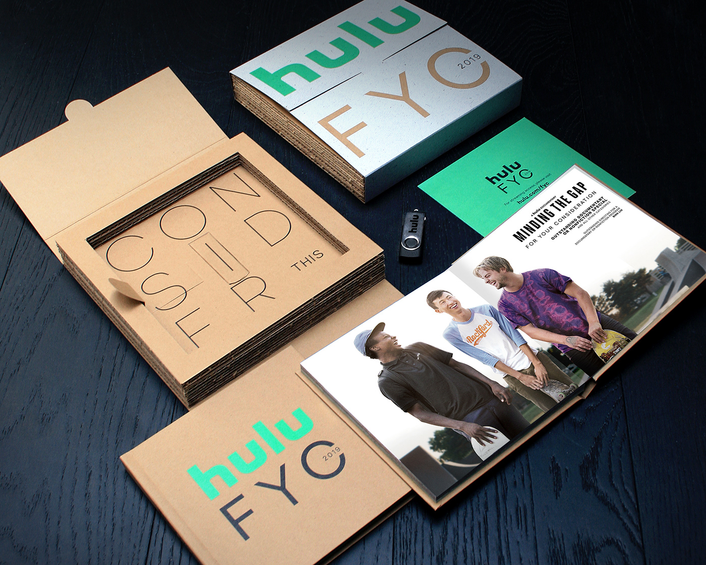 emmy FYC mailer press kit cardboard Packaging hulu