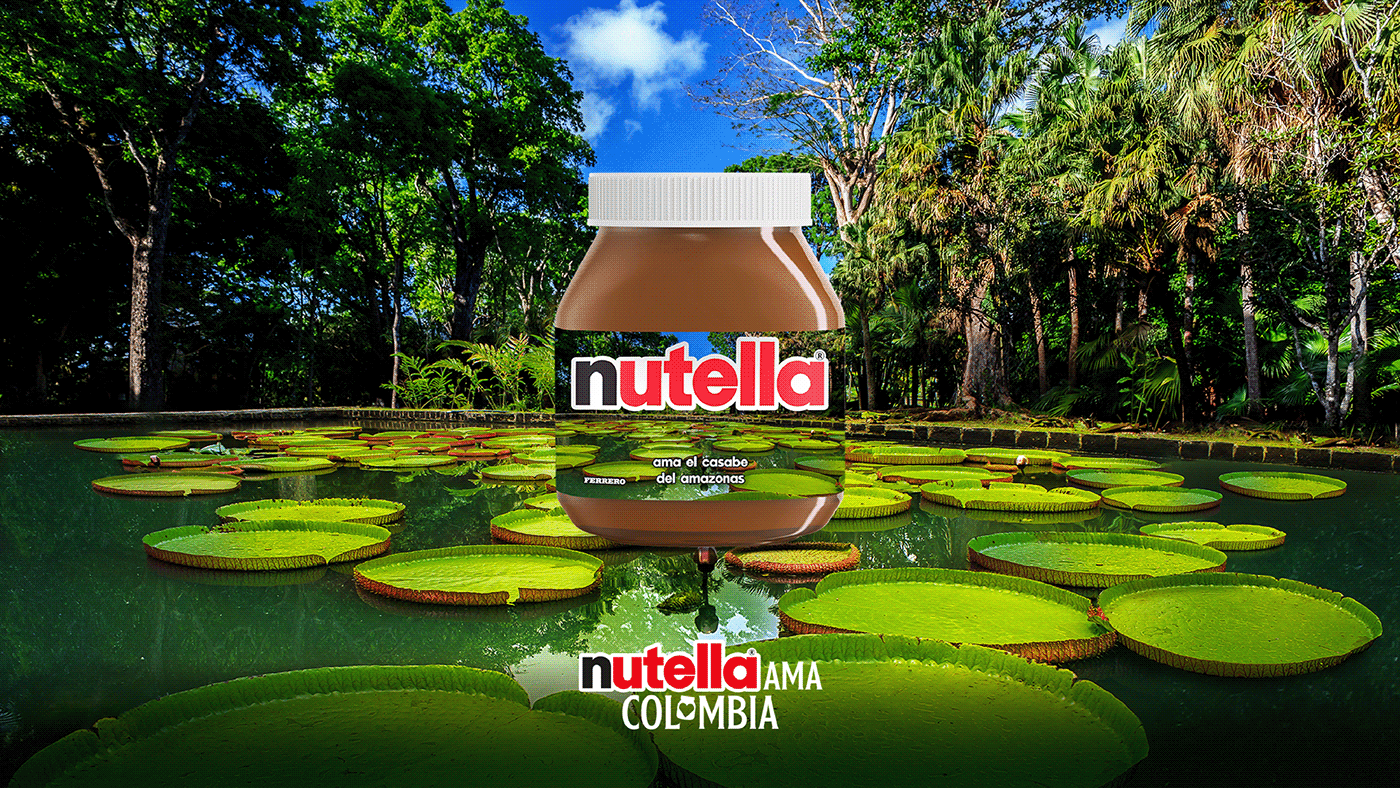 design Advertising  nutella colombia paisaje Photography  ads art direction  creative campaing