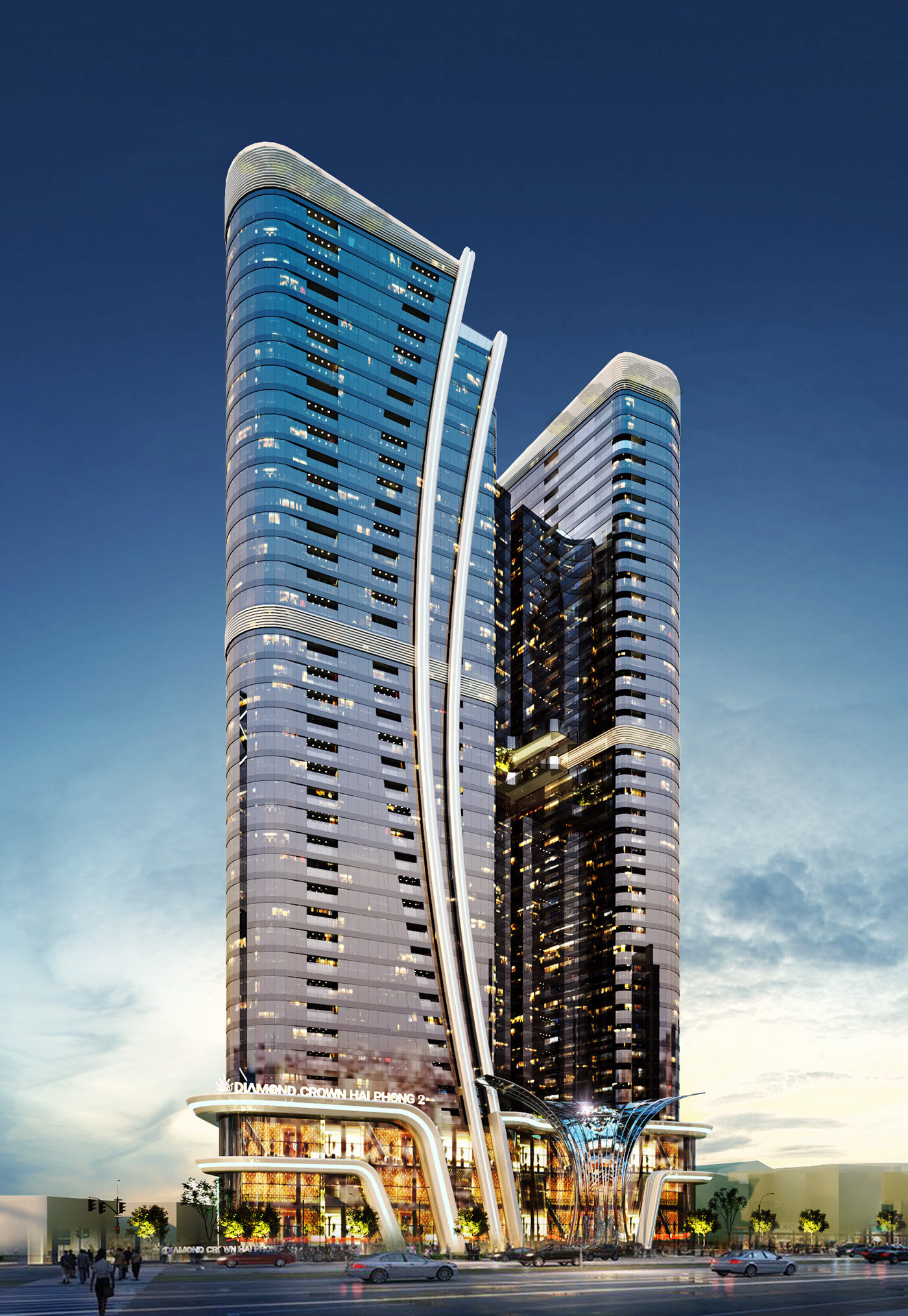 apartments architecture building comercial design diamond  luxury Nature skyscraper tower