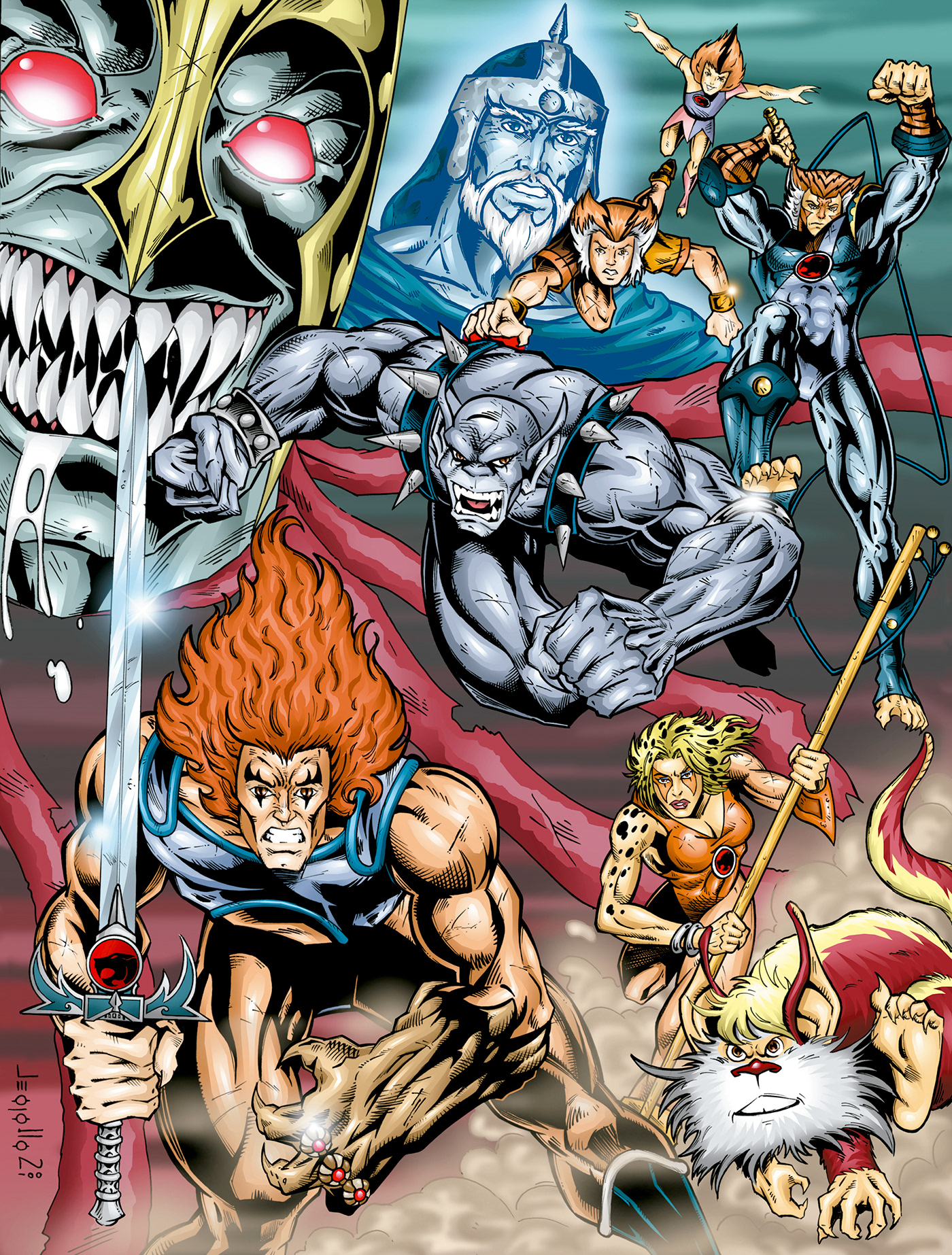 Old ThunderCats Fanart - colors by Julio Cesar Zvir.
