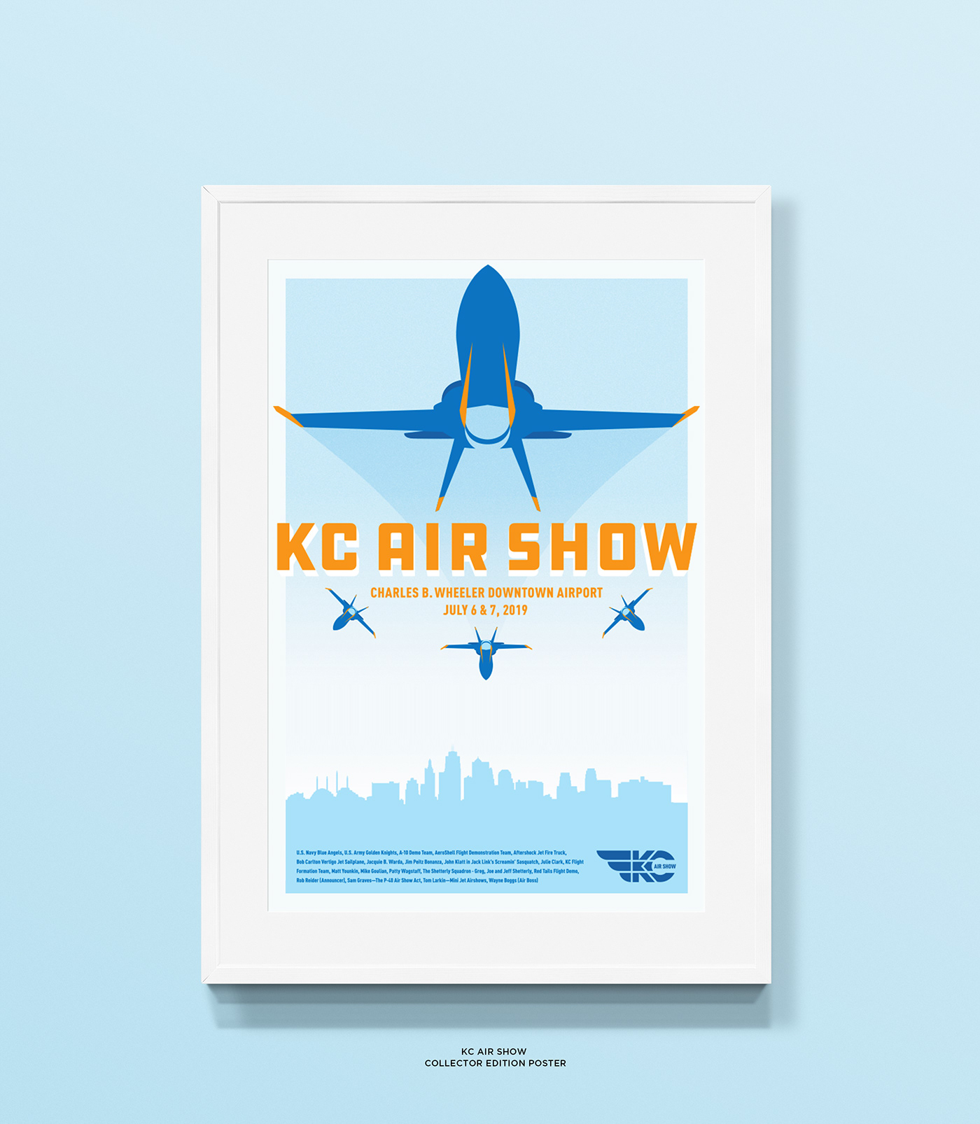 branding  KC Air Show aviation usa america festival patriotism Air Show ILLUSTRATION  design