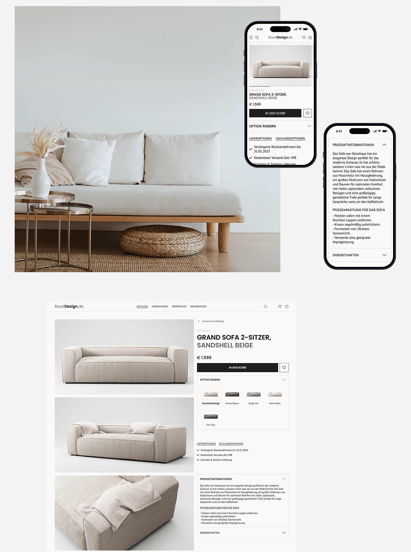 concept design e-commerce Ecommerce Figma redesign uprock ux/ui Web Design  Website