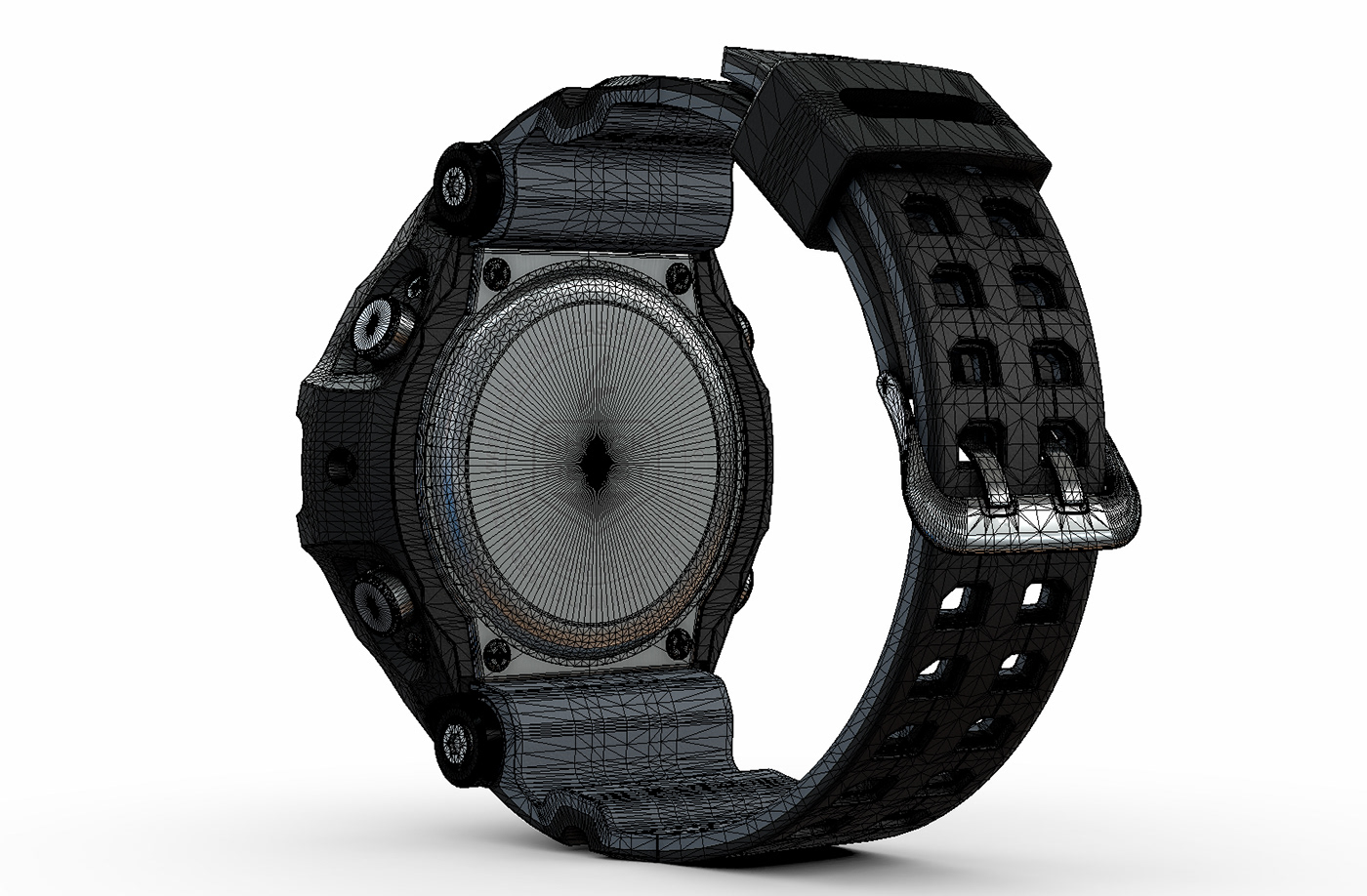 black Casio G-shok Gadget Style watc waterproof