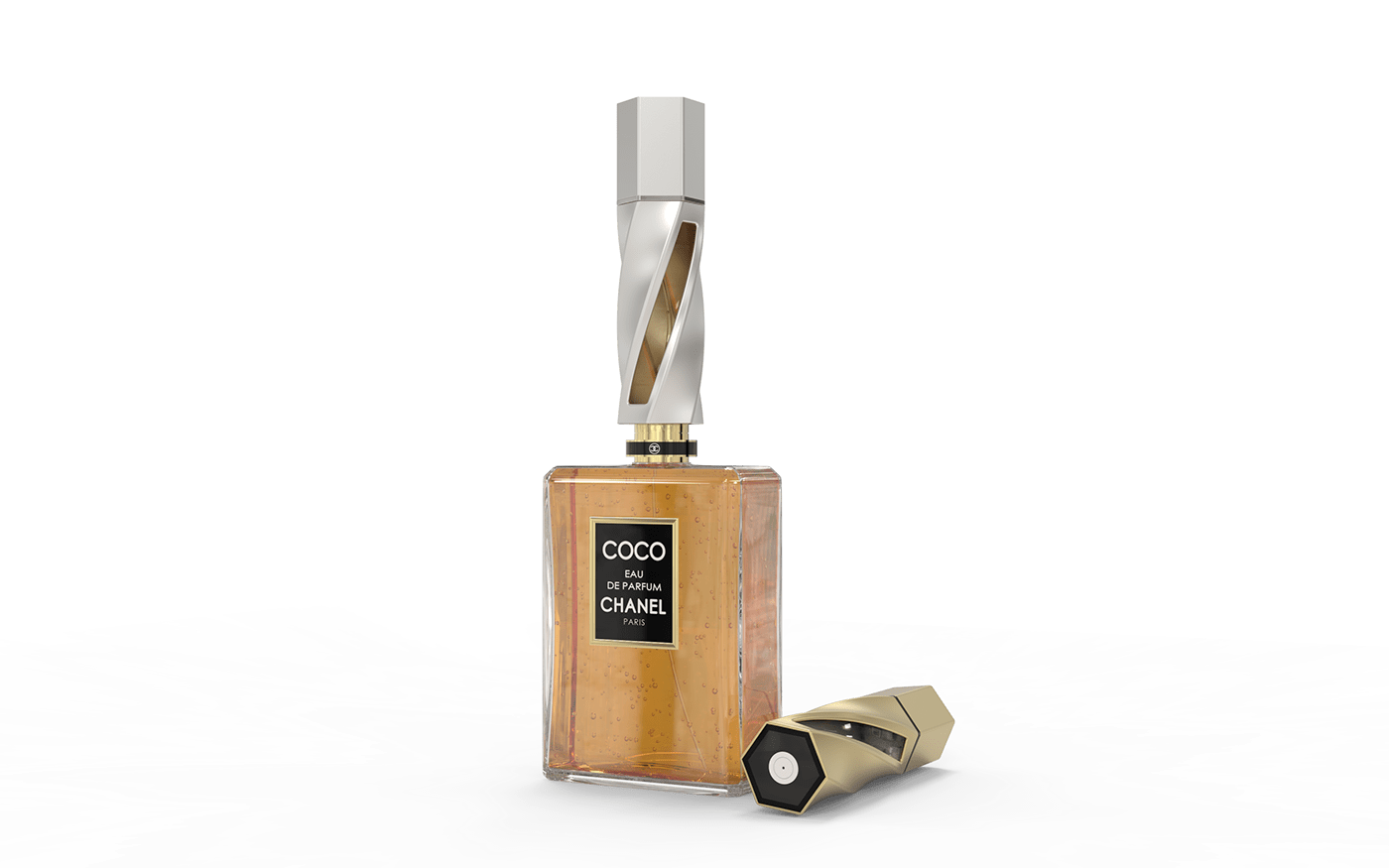 perfume product product design  Fragrence quickideas Renders attentionto details