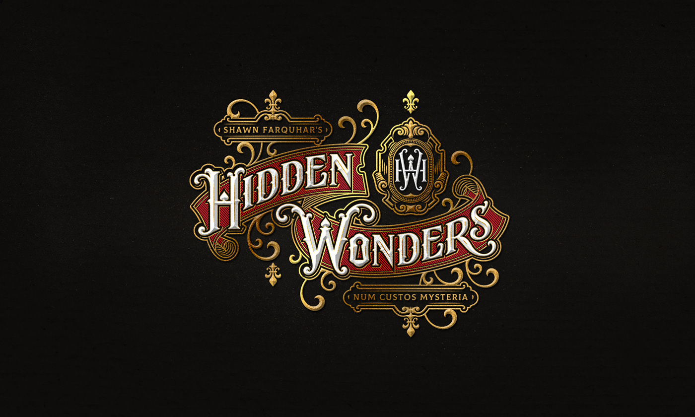 lettering typography   logo design Collection Handlettering vintage Victorian