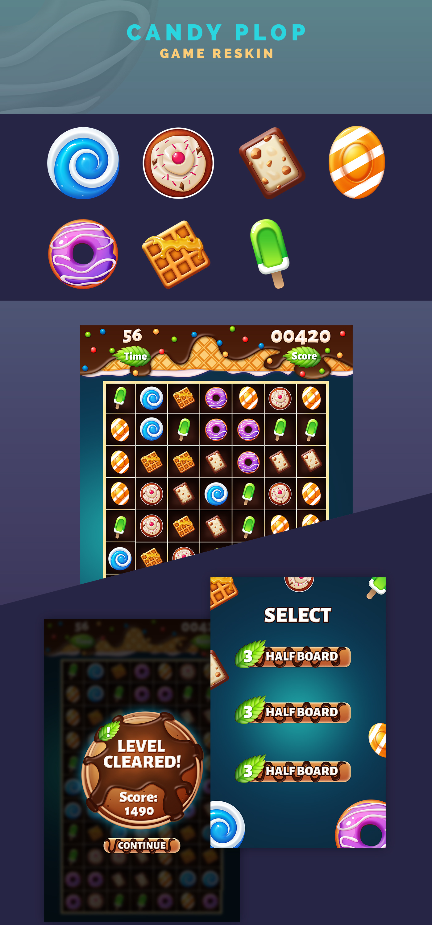 Assets Game: Candy on Behance