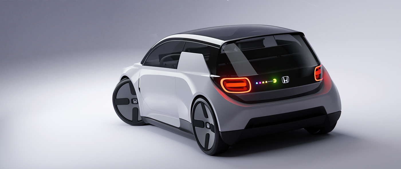 Automotive design; Alias blender car concept electric Hatchback Honda Transportation Design cardesign