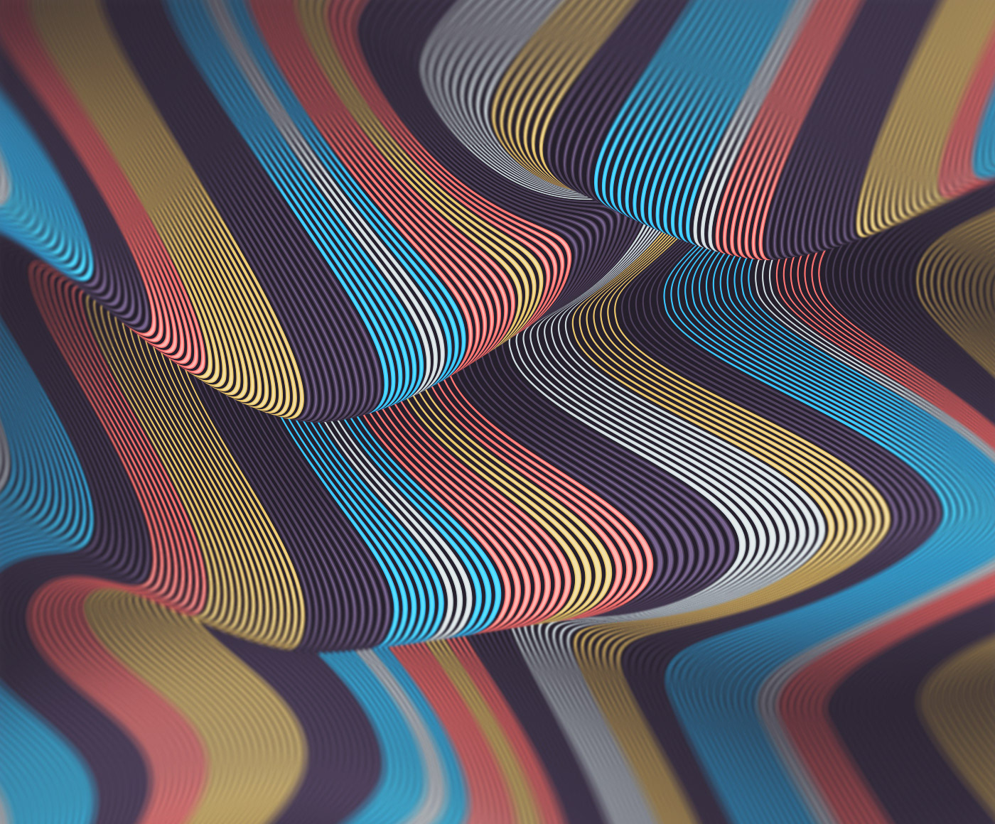 abstract moire lines psychedelic stripes vector pattern mesmerizing art fabric