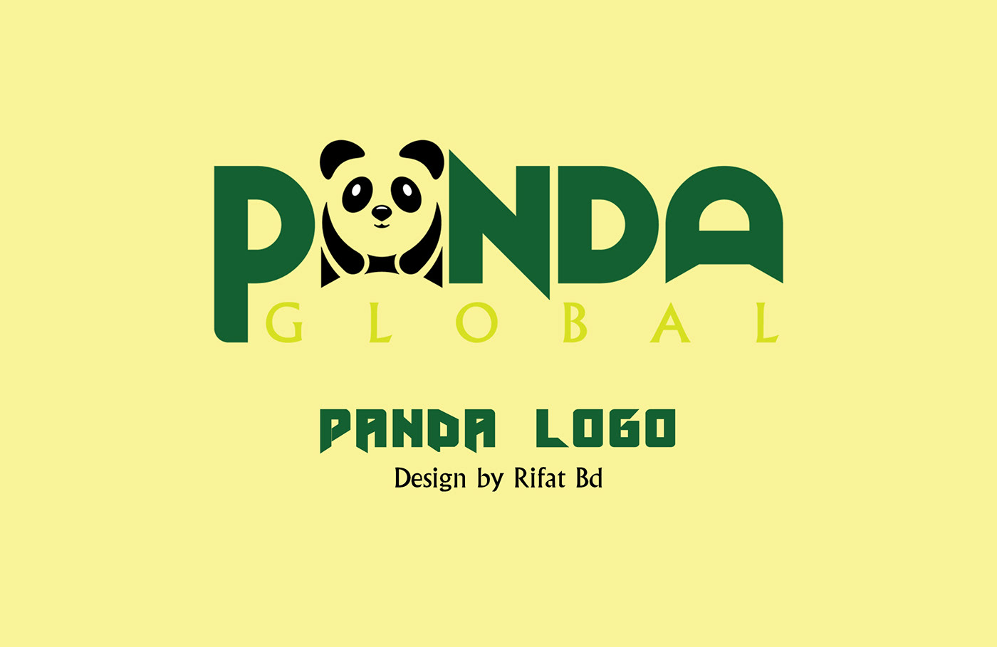 adobe illustrator chellenge design digital illustration Drawing  Logo Design logos Panda  panda logo vector