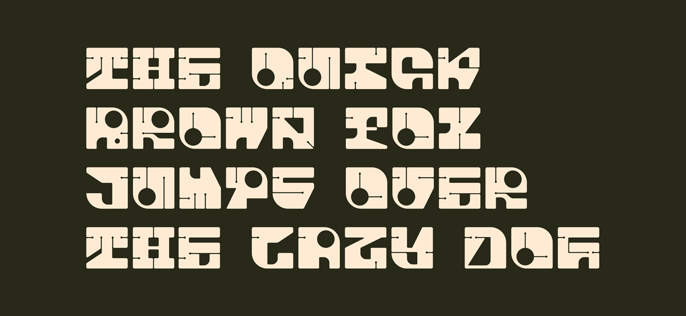 Typeface font Retro type design motion design Display shapes module identity typo