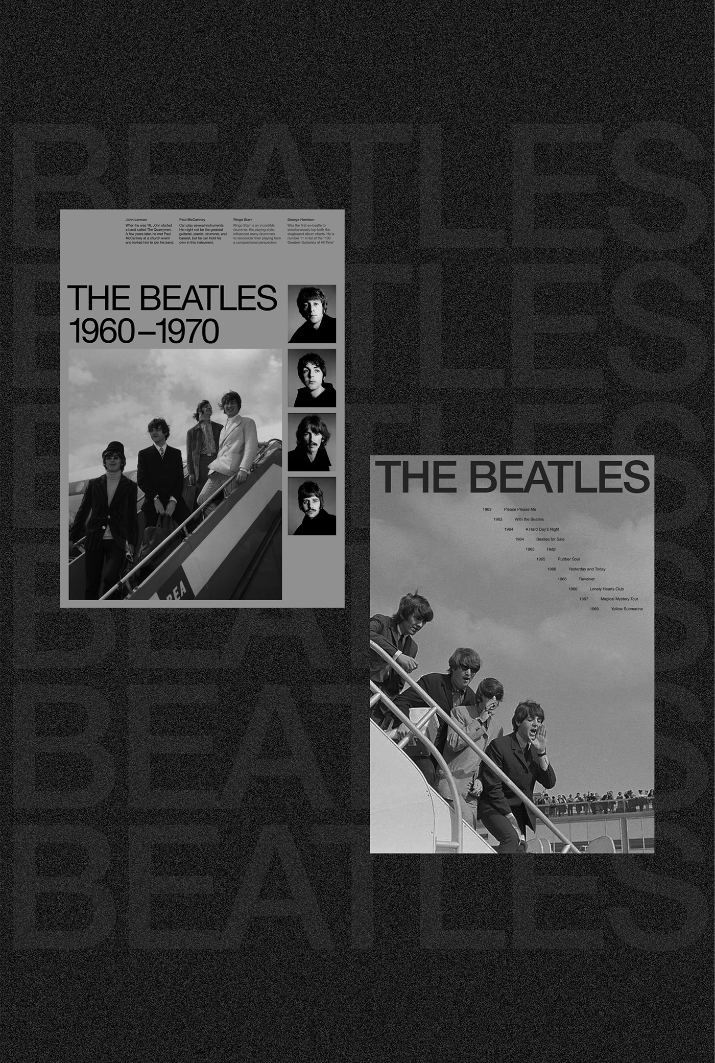art john John Lennon Lennon longread music Poster Design the beatles typography   Website