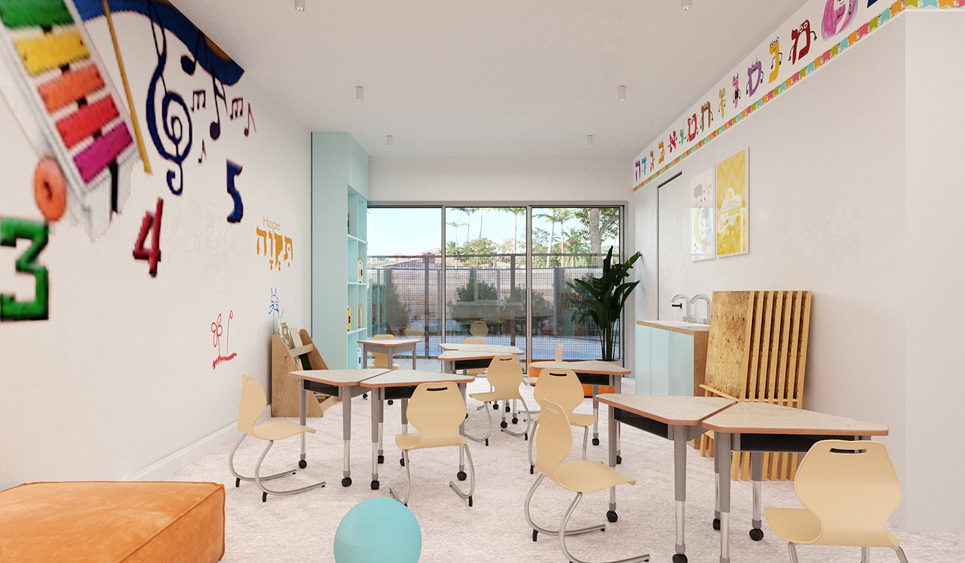 3D 3ds max archviz corona interior design  primaryschool Render School Design school design project visualization