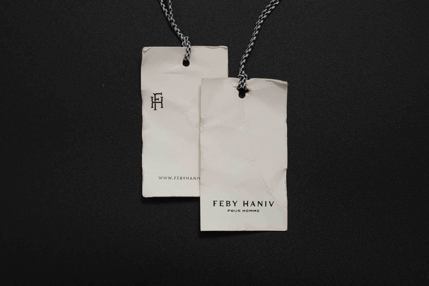 Feby Haniv branding  graphic design  handdrawn tailor bespoke Menswear