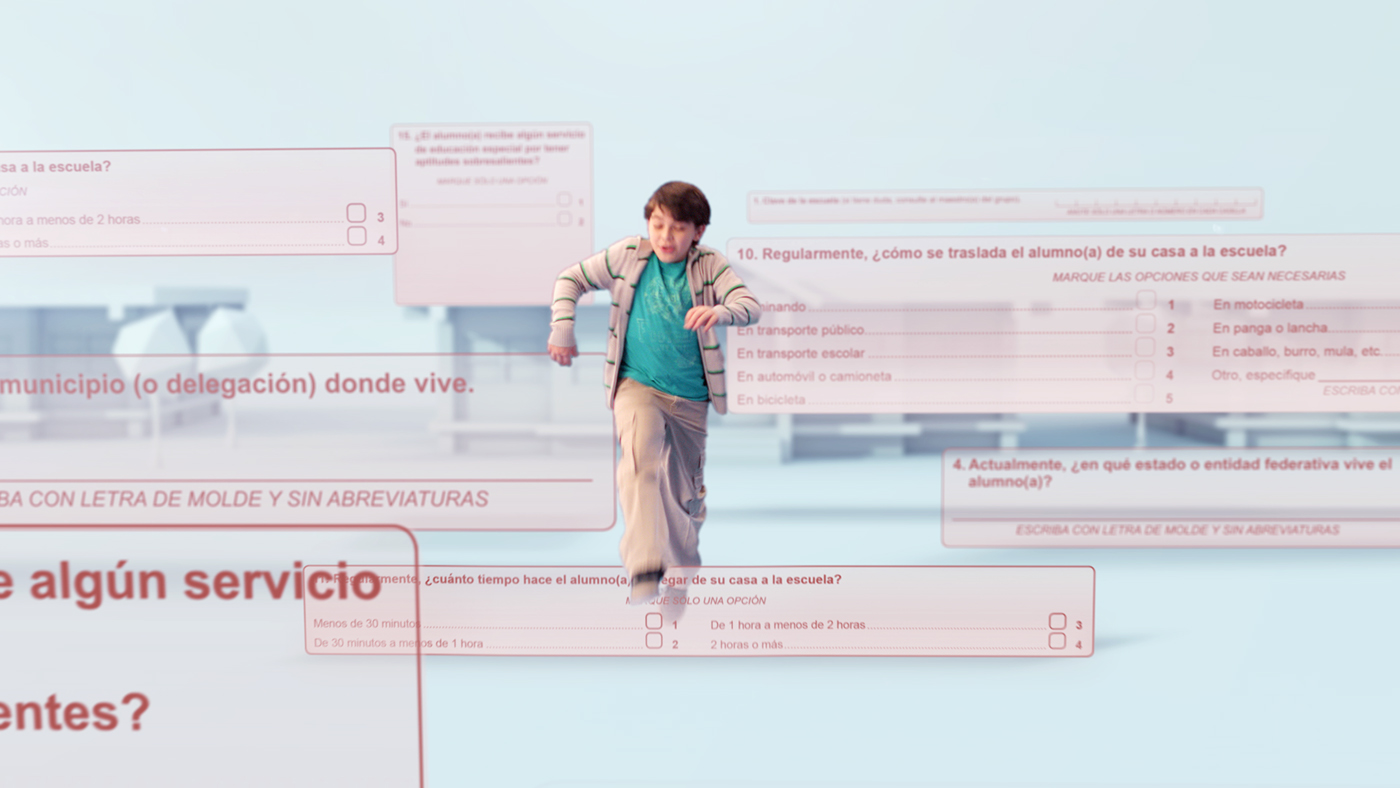 Inegi censo mexico Campaña 2D 3D aftereffects vfx rotoscopio rotoscoping pantalla azul chroma edición micro Macklean