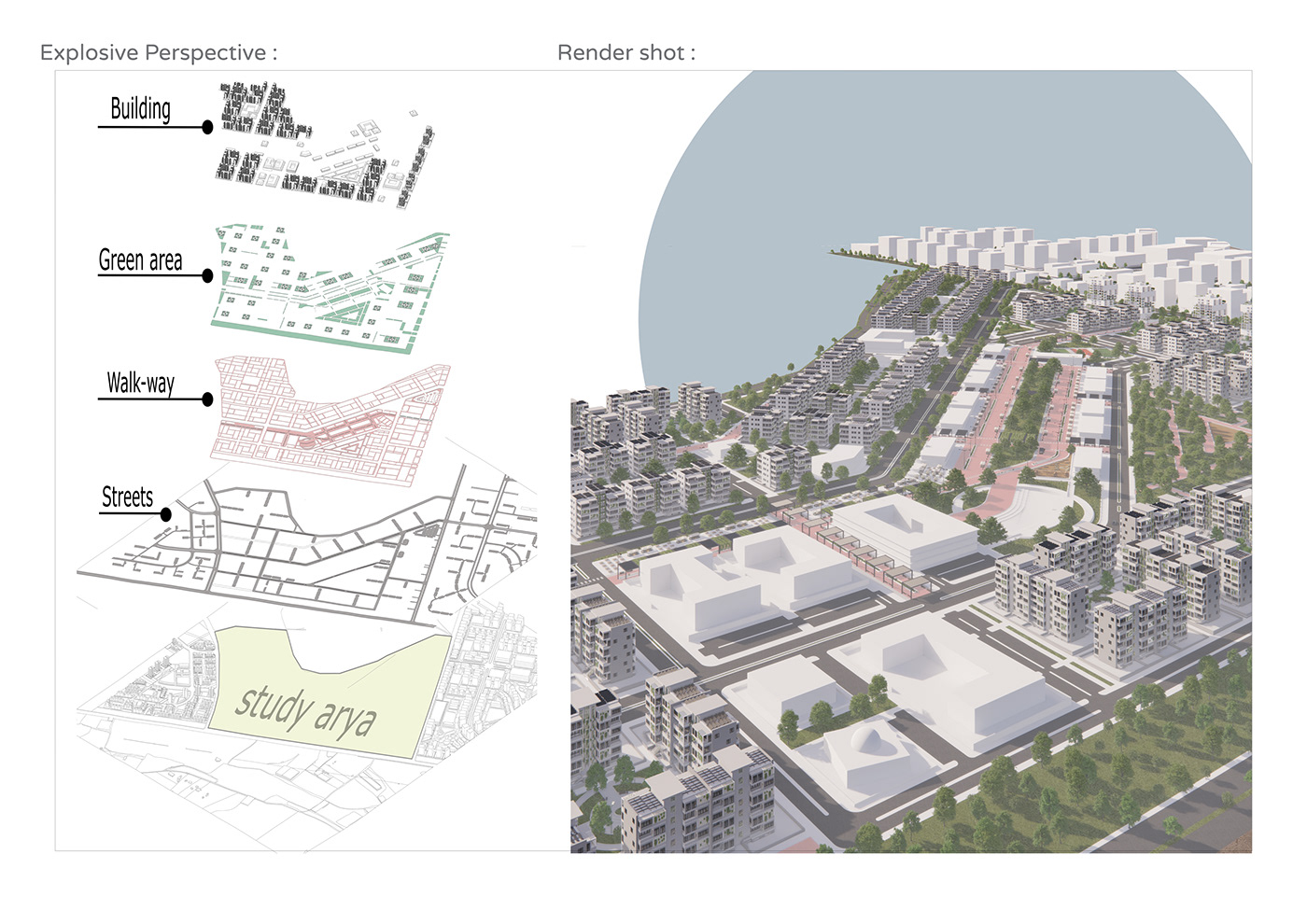 architecture Refugees Syria architectural design visualization 3D Render archviz exterior War