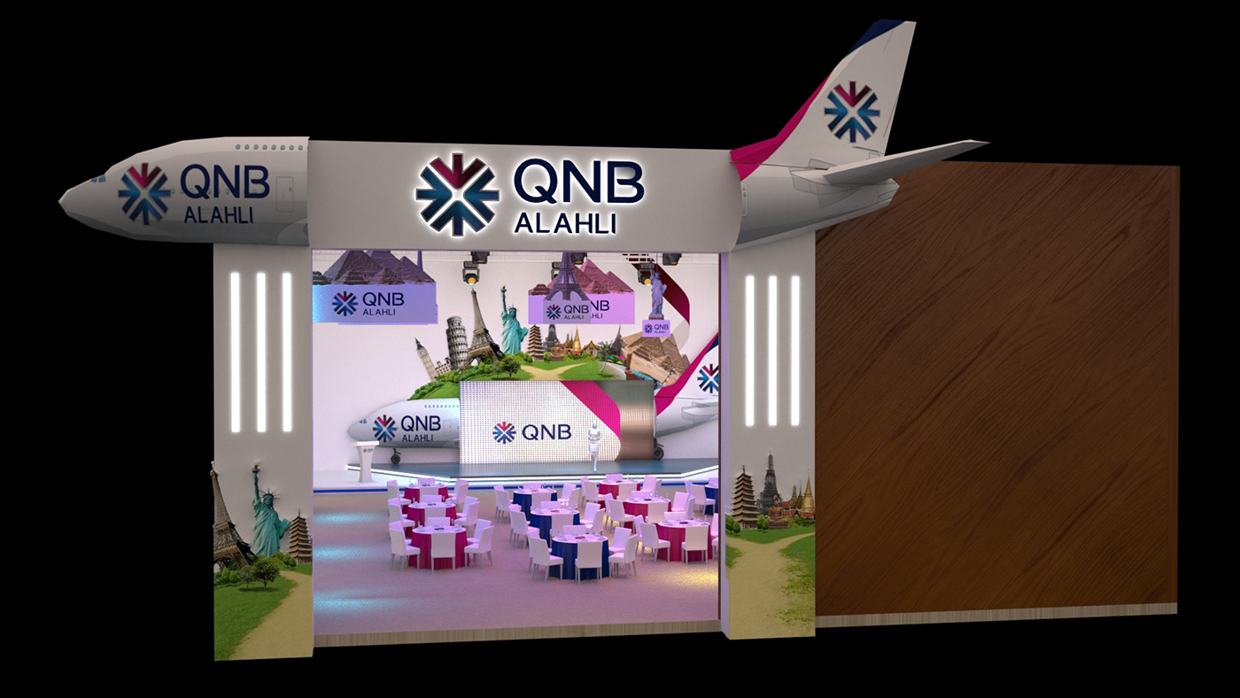 qnb event trip of the worl event exhibition Creative exhibition Exhibition 3D QNB 3D exhibition QNB 3D event event ideas