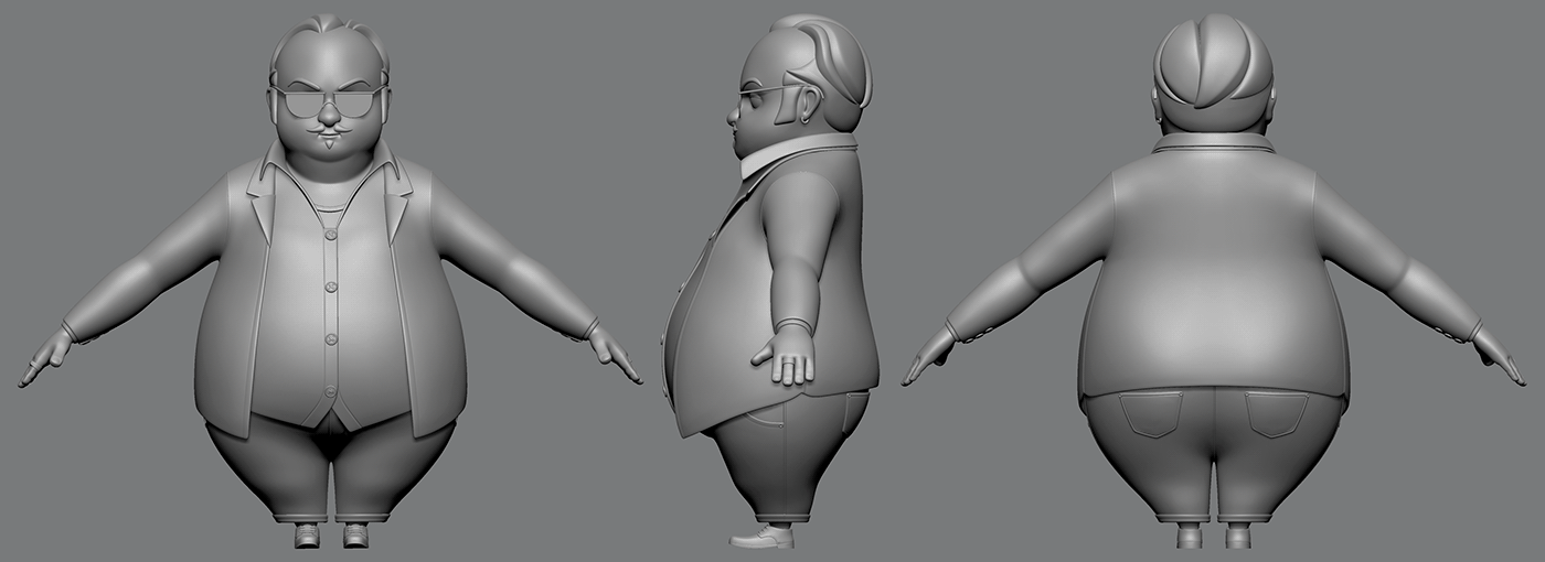 digital 3d characters ILLUSTRATION  concept art animation  modeling 3D personagem