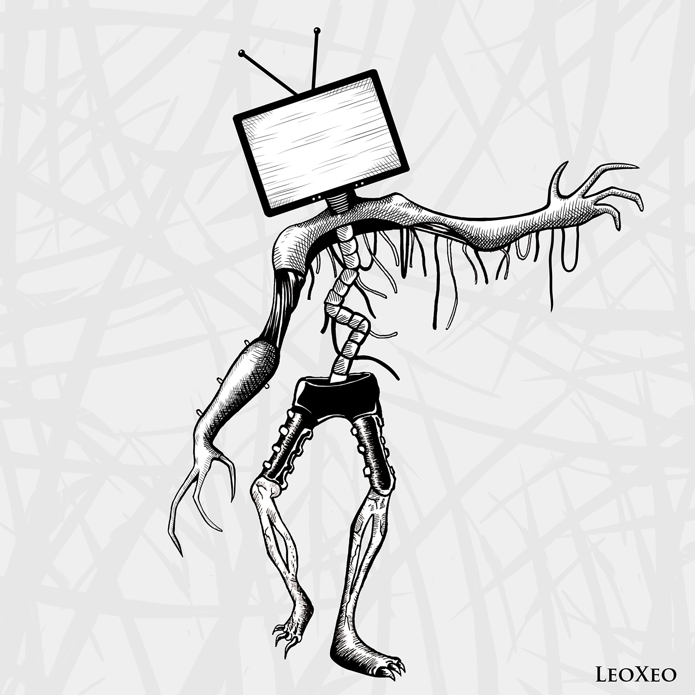 artwork Character design  creature Creature Design darkart Digital Art  digital illustration Drawing  HorrorArt
