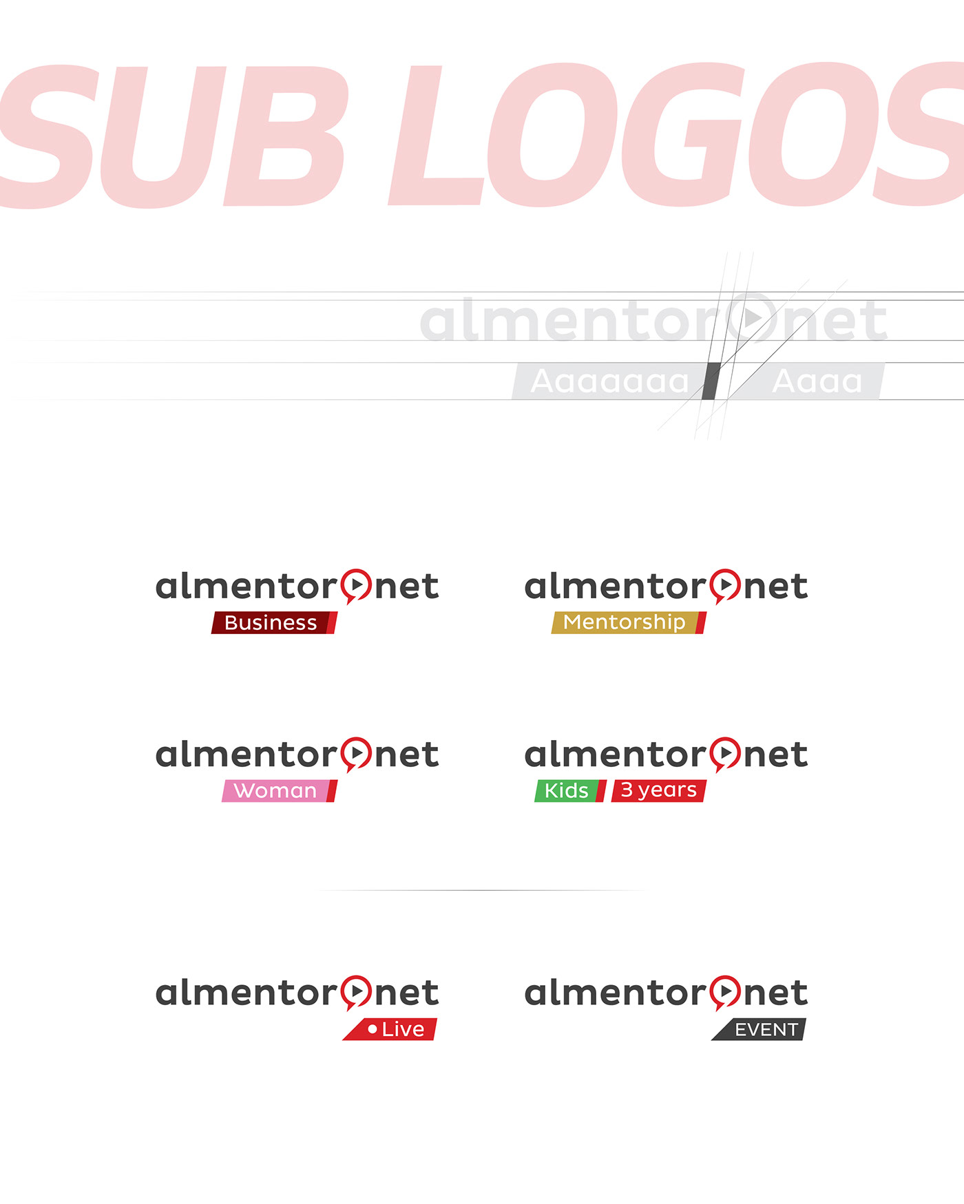 almentor brand dubai Golden Ratio icons logo Rebrand sublogos Web
