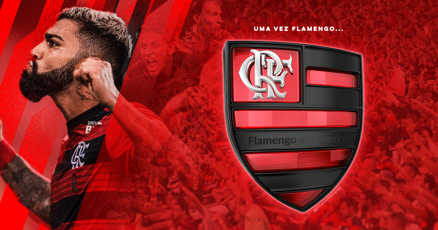 flamengo futebol logo3d mundial selo 3d jogo #gamelogo #game   digital 3d Game Art