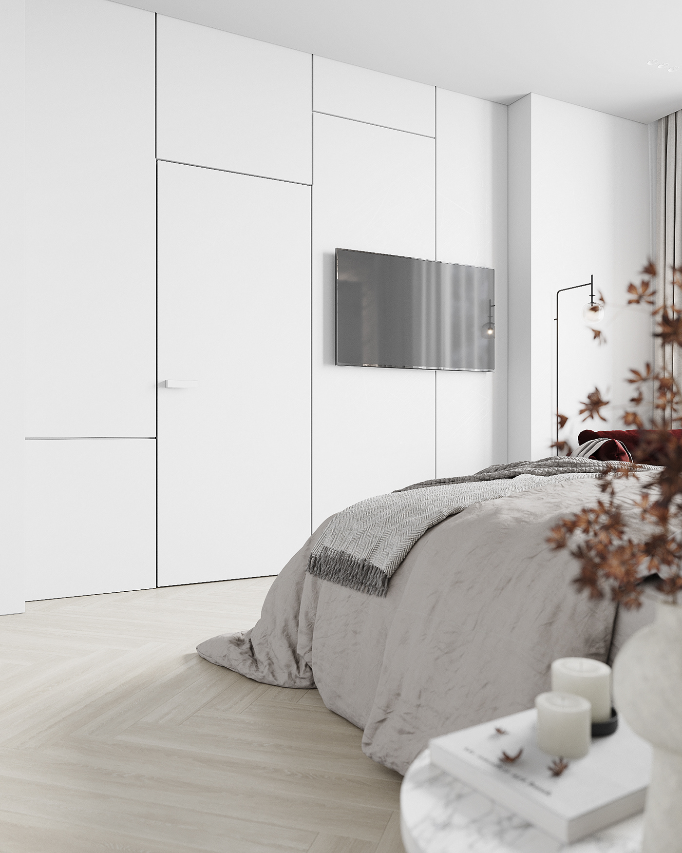 architecture bedroom design Interior interiordesign minimalizm Render