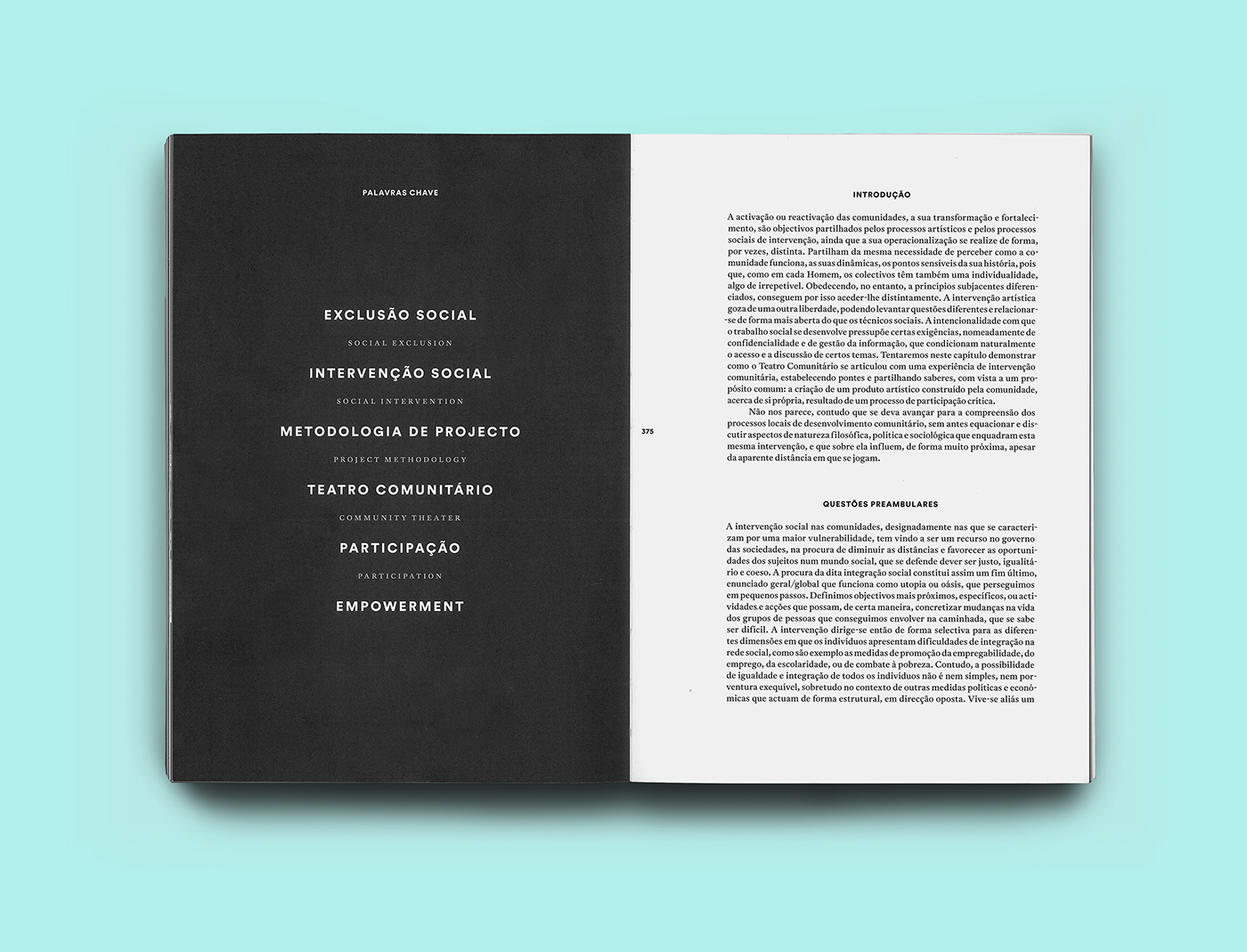 book design editorial design  Theatre white studio Calouste Gulbenkian Photography  graphic design 