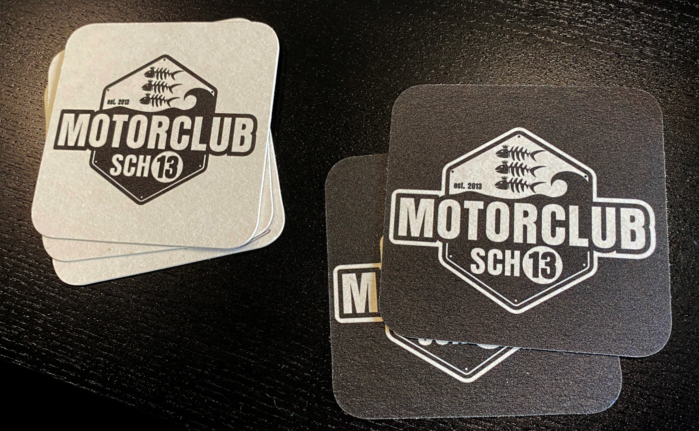 logo motorclub motorcycle scheveningen visual identity