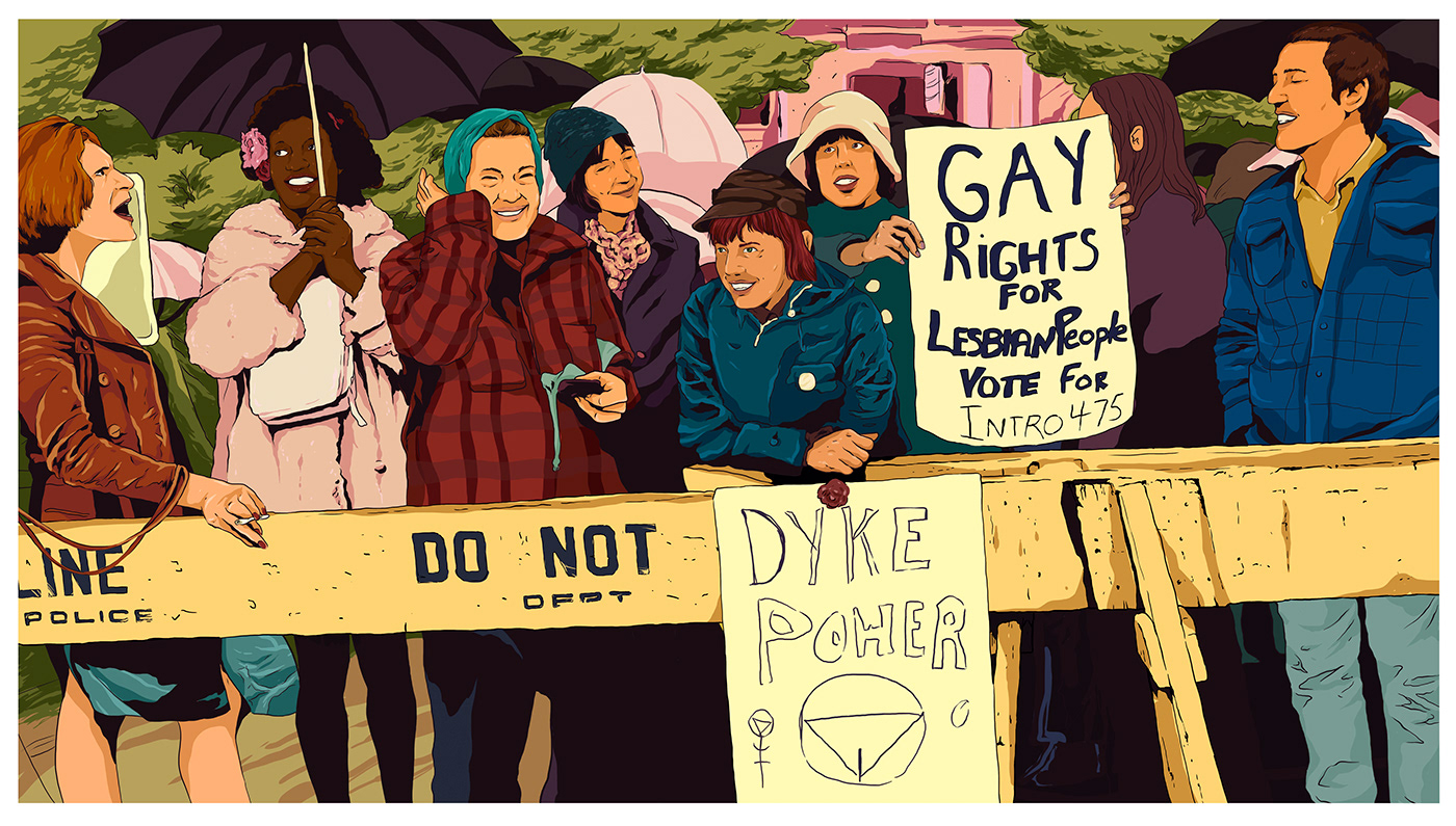 art design gay ILLUSTRATION  LGBT portrait poster pride queer Stonewall
