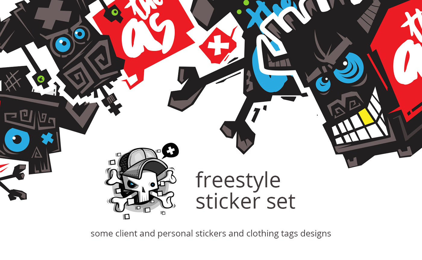 adobe illustrator cartoon Character design  Digital Art  digital illustration ILLUSTRATION  Sticker Design stickers text vector