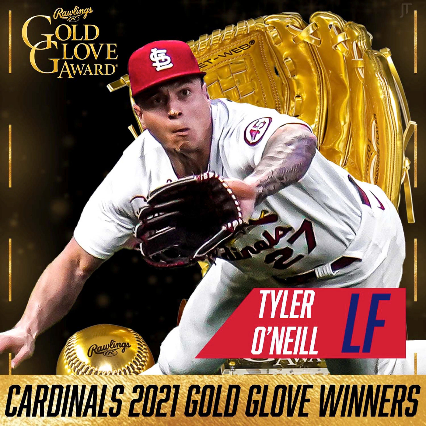 baseball Cardinals Goldglove mlb photoshop Sports Design st. louis STLCards