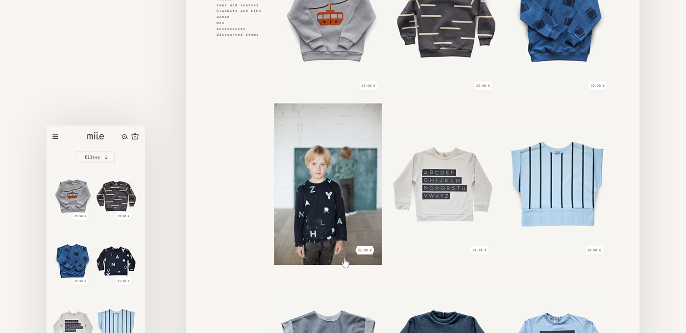 Webdesign Fashion  clothes children baby