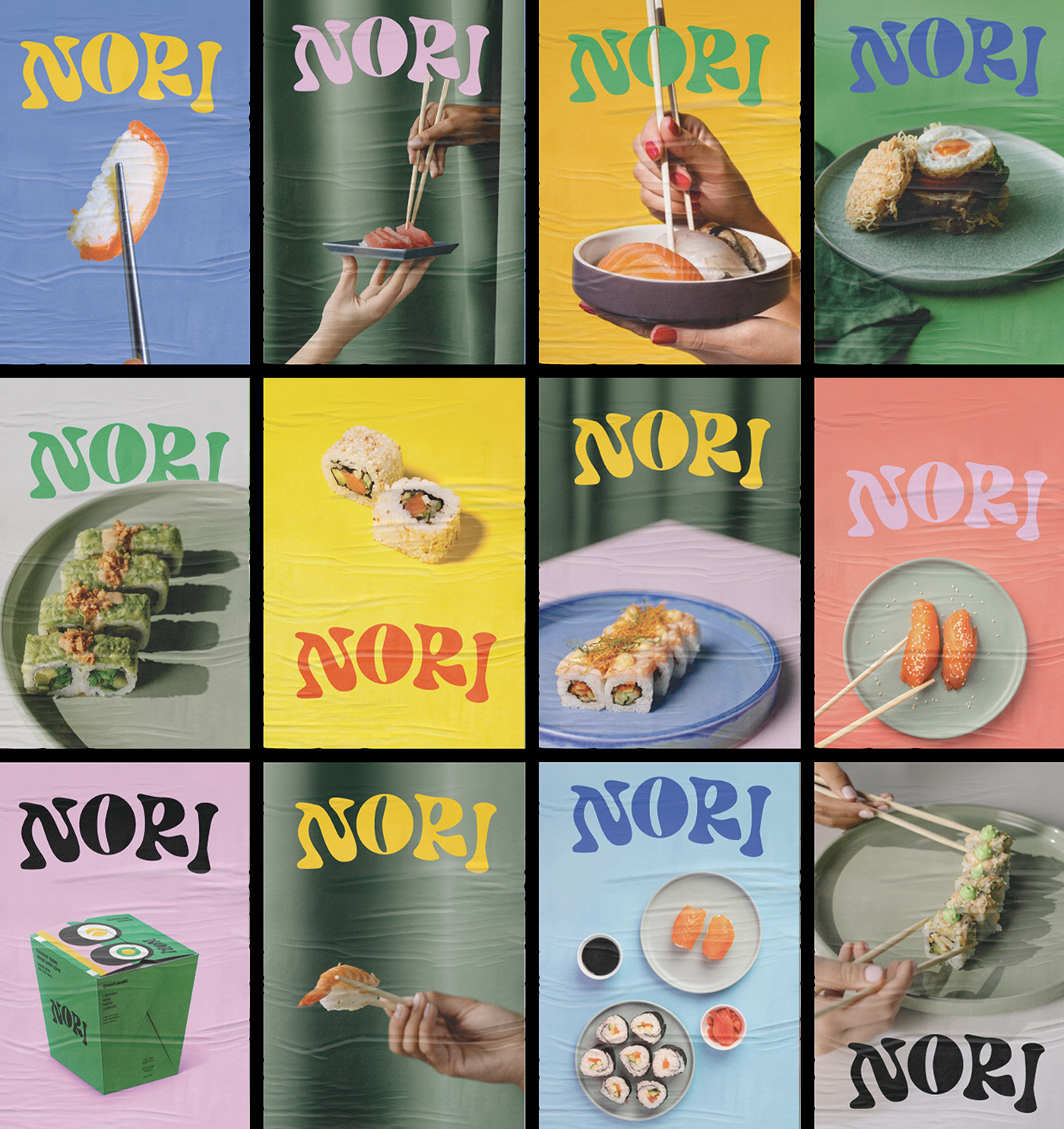 branding  design Food  graphicdesign logo Packaging Sushi restaurant