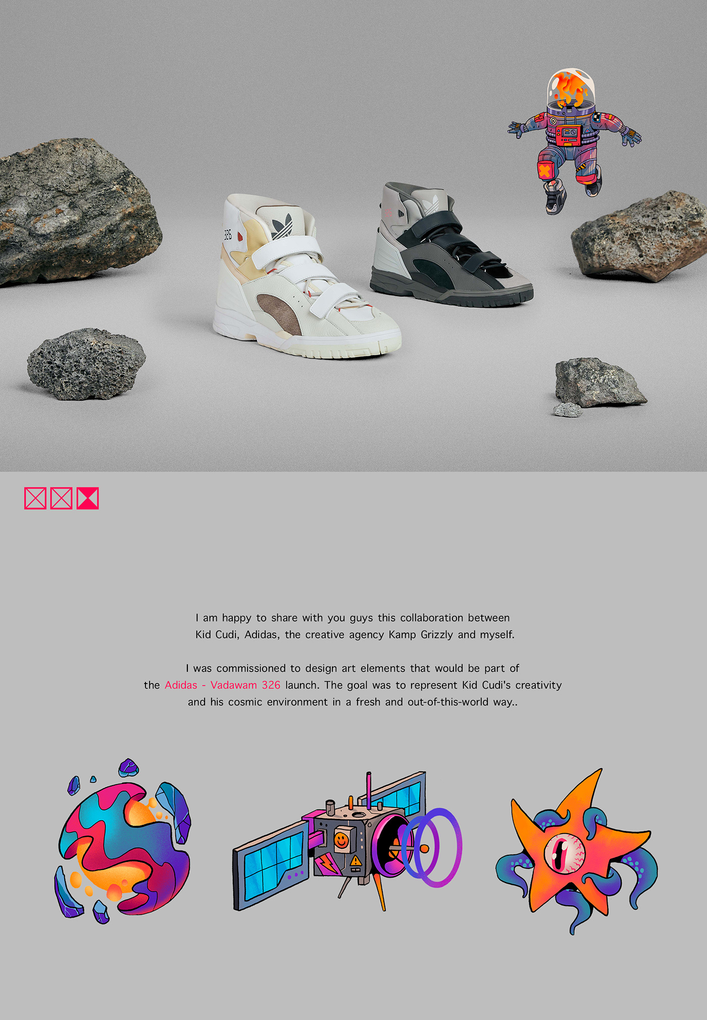 adidas Advertising  cosmic kidcudi popsurrealism product shoes sneakers stars moonman