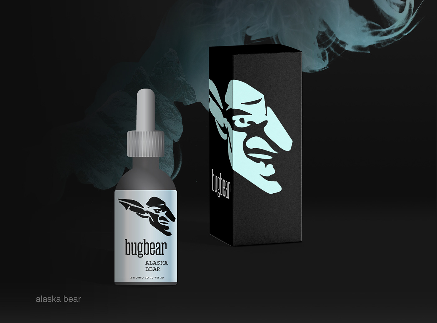e-liquid logo Vape package smoke bugbear